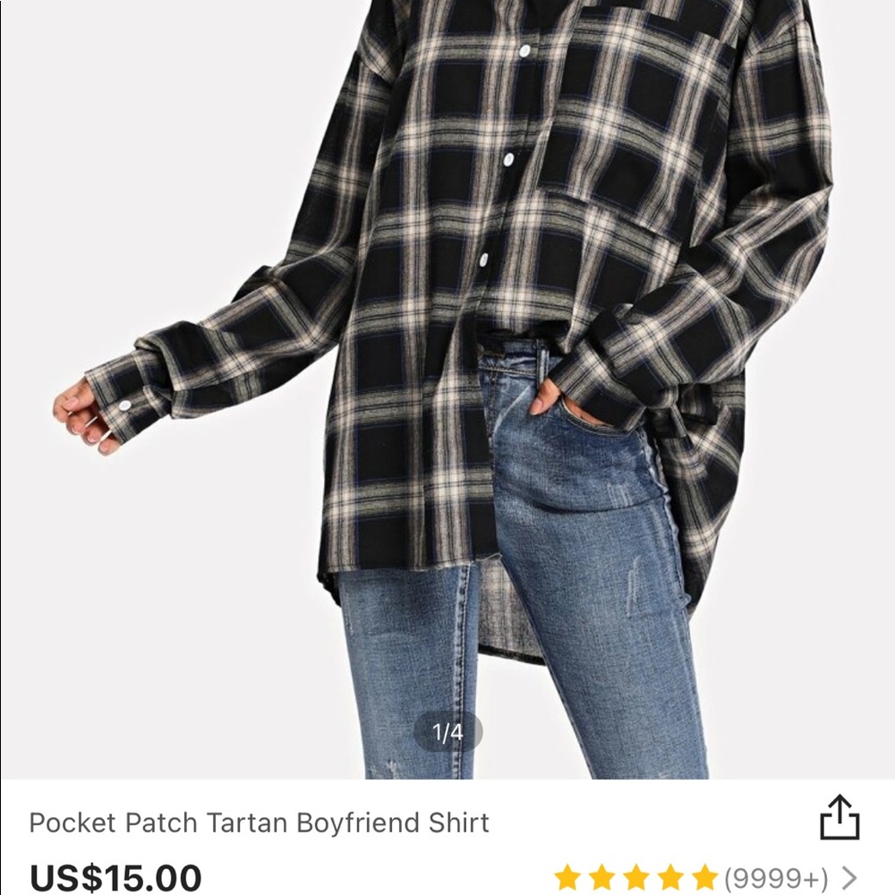 SHEIN flannel shirt